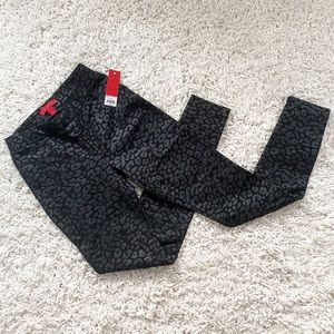 Faux Leather Leopard Print Leggings Jennifer Lopez